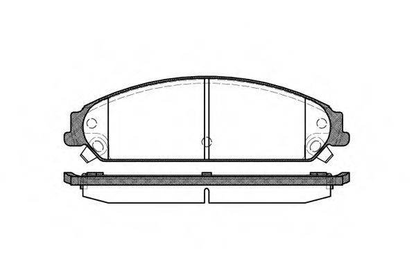 Комплект гальмівних колодок, дискове гальмо